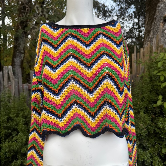 Multicolor Chevron Knit Sweater - Picture 1 of 6